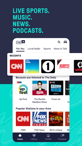TuneIn Radio: News, Sports, Music & Radio Stations  APK screenshots 1