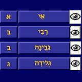 Hebrew Alphabet: free version icon