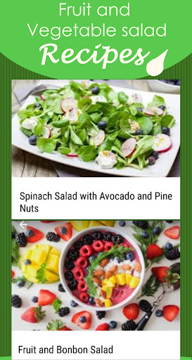 Android application Fruit salad recipes screenshort