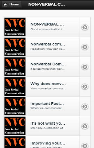 Android application Non verbal communication screenshort