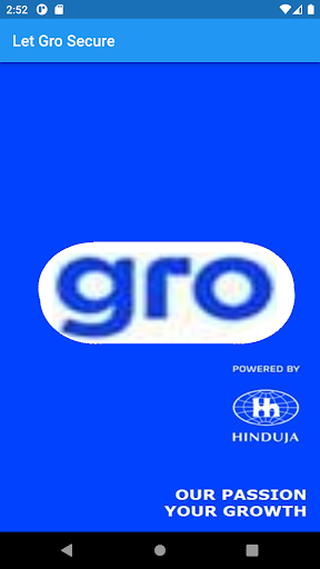 Android application Gro ERP screenshort
