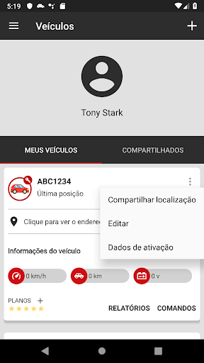 Shutt Tracker Screen 3