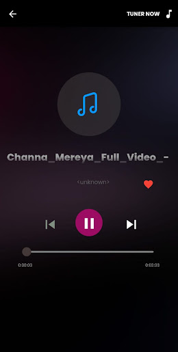 Android application Tuner screenshort