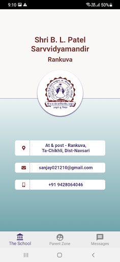 Android application Shri B L Patel Sarvvidyamandir screenshort