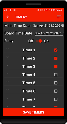 Orbbasto Week Timer Screen 3