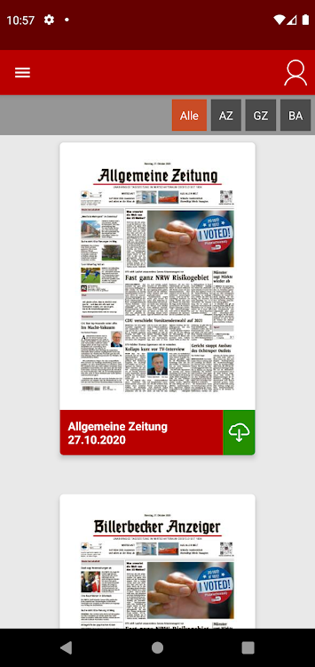 Allgemeine Zeitung e-Paper - 5.1.1.0 - (Android)