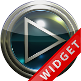 Poweramp Widget Lightblue Glas icon