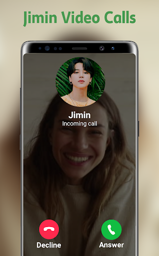 Android application Call Jimin, Fake Video Call screenshort