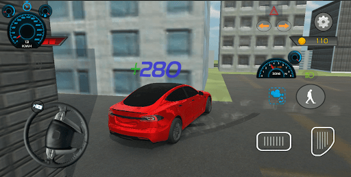 Tesla Car Drifting Game 3D Screen 2