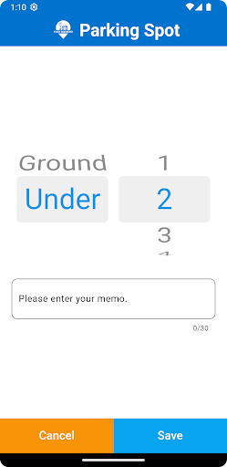 Android application FastMarker: ParkingSpot screenshort