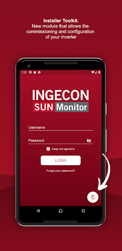 Android application Ingeteam Solar Monitoring screenshort
