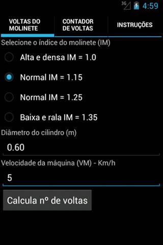 Regulagem de colhedora Screen 2