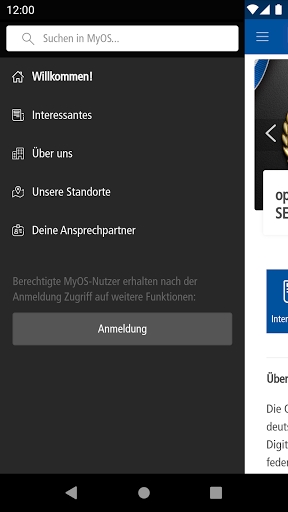 MyOS von operational services Screen 2