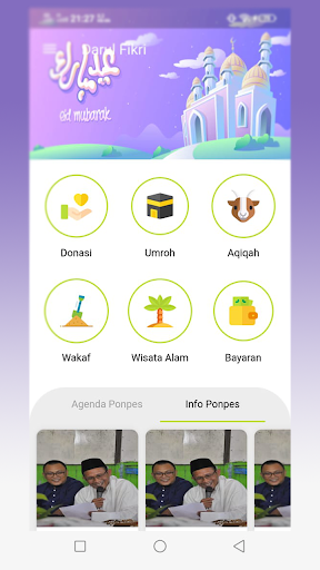 Android application Ponpes Darul Fikri screenshort