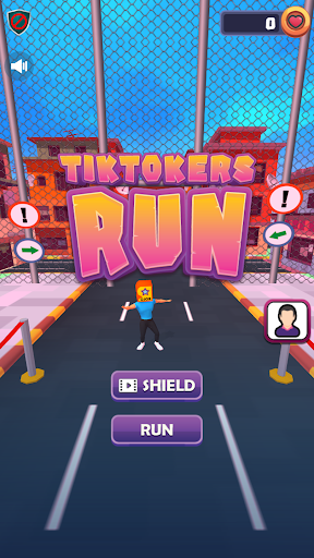 Android application Tiktokers Run screenshort