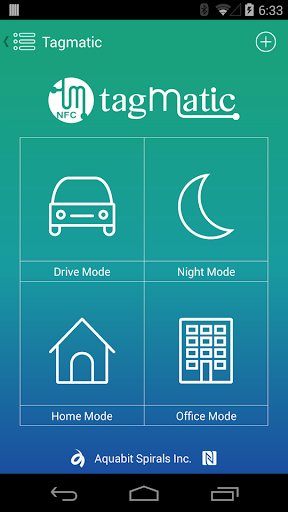 Android application NFC Tagmatic screenshort