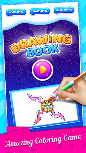 Android application Fidget Spinner Coloring Book screenshort
