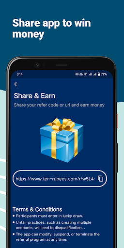 Ten Rupees - Lucky Draw Screen 3