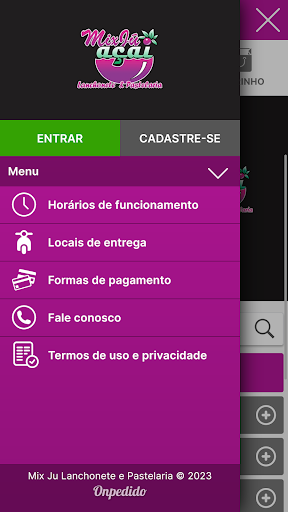 Android application Mix Ju Lanchonete e Pastelaria screenshort
