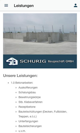 SCHURIG Baugeschäft GmbH Screen 3