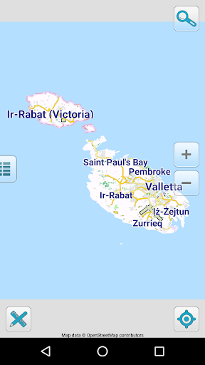 Map of Malta offline Screen 2
