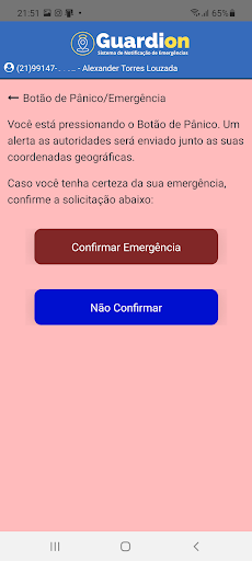 Guardion - Sis. de Notificação Screen 3