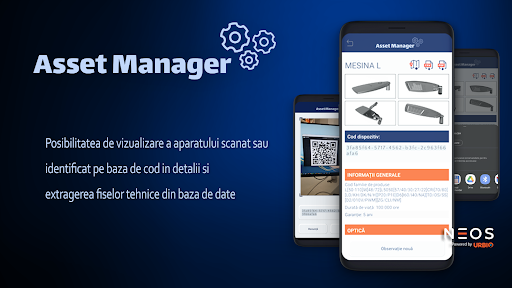 Android application Neos Asset Manager screenshort