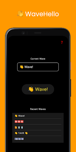 Android application WaveHello screenshort