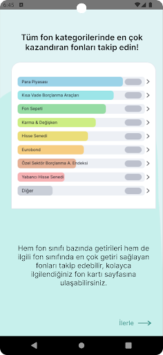 Android application YatırımDirekt screenshort