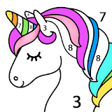 Unicorn Color by Number  -  Unicorn Coloring Book icon