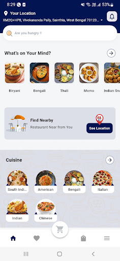 Android application EatRally screenshort