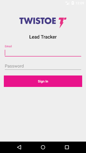 Android application Lead Tracker screenshort