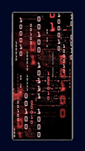 3D Binary Matrix Wallpaper