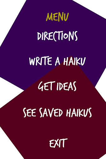 My Daily Haiku Screen 2