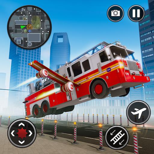 Flying Fire Truck Simulator - التطبيقات على Google Play