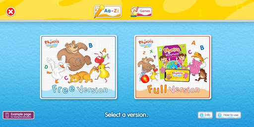 Phonics with Movements Screen 2