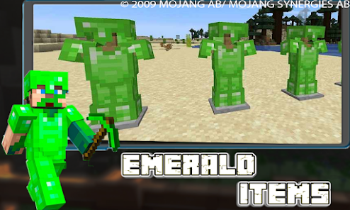 Imágen 1 Emerald Items Mod Minecraft PE android