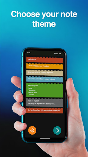 Android application SideNote screenshort