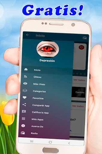 Android application Depresión. Ansiedad. Tristeza. screenshort