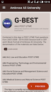 Скачать G-Best AAU POST UTME Offline Онлайн бесплатно на Андроид