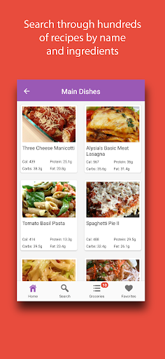 Pasta Recipes & Meals Screen 3