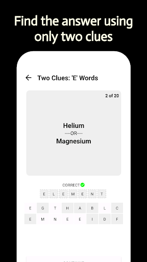 Two clues: Logic game Screen 3