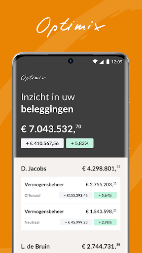 Android application Optimix Vermogensbeheer screenshort