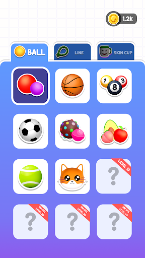 Android application Balls On Rope: DOP Balls Game screenshort