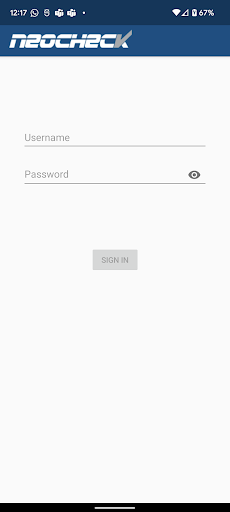 Android application NeoCheck screenshort