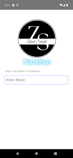 Android application NotePadZS screenshort