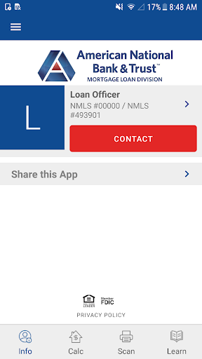 Android application ANB&T Mortgage On The Go screenshort