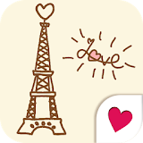 Cute wallpaper★Paris tea icon