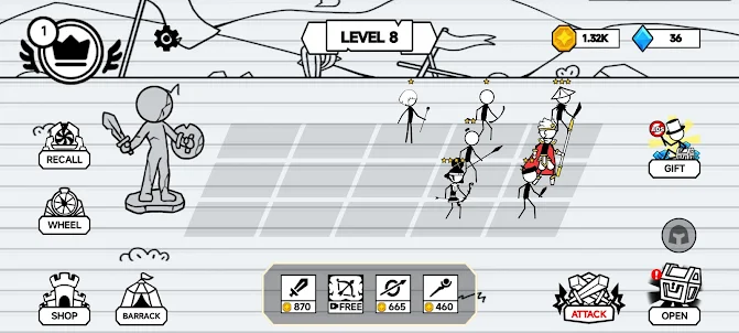 Stickman War：Battle Game