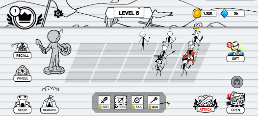 Stickman War：Battle Game 3.0 APK + Mod (Unlimited money) إلى عن على ذكري المظهر